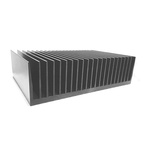 Heatsink, Universal Rectangular Alu, 0.07°C/W, 200 x 300 x 83mm, PCB Mount