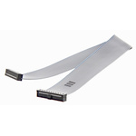 Samtec TCSD Series Flat IDC Socket Cable Assembly, 2x10-Way, 2mm Pitch, 200mm Length, Tiger Eye IDC to Tiger Eye IDC