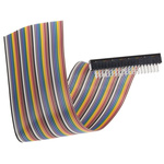 Samtec HCMD Series Flat Ribbon Cable, 40-Way, 2.54mm Pitch, 250mm Length, IDC to Unterminated