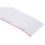 RS PRO Flat Ribbon Cable, 25-Way, 1.27mm Pitch, 5m Length