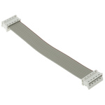Molex Picoflex Series Flat Ribbon Cable, 10-Way, 1.27mm Pitch, 100mm Length, Picoflex IDC to Picoflex IDC