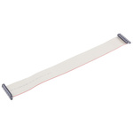 ERNI Flat Ribbon Cable, 50-Way, 1.27mm Pitch, 300mm Length, AU IDC to IDC