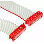 TE Connectivity Micro-MaTch Series Flat Ribbon Cable, 12-Way, 1.27mm Pitch, 200.5mm Length, Micro-MaTch IDC to