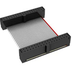 Samtec FFSD Series Flat Ribbon Cable, 34-Way, 1.27mm Pitch, 200mm Length, Tiger Eye IDC to Tiger Eye IDC