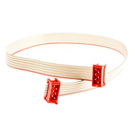 TE Connectivity Micro-MaTch Series Flat Ribbon Cable, 6-Way, 1.27mm Pitch, 250mm Length, Micro-MaTch IDC to Micro-MaTch