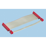 TE Connectivity Micro-MaTch Series Flat Ribbon Cable, 12-Way, 1.27mm Pitch, 100mm Length, Micro-MaTch IDC to
