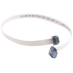 ERNI Flat Ribbon Cable, 68-Way, 1.27mm Pitch, 300mm Length, AU IDC to IDC