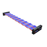 Samtec FFTP Series Flat Ribbon Cable, 5-Way, 1.27mm Pitch, 460mm Length, Tiger Eye IDC to Tiger Eye IDC