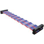 Samtec FFTP Series Ribbon Cable, 1.27mm Pitch, 457.2mm Length, Tiger Eye IDC to Tiger Eye IDC