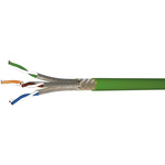 CAE Groupe Green PUR Multipair Industrial Cable S/FTP, 100m Male RJ45