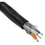 Alpha Wire 1 Pair Foil and Braid Multipair Industrial Cable 0.456 mm²(CE, CSA, UL) Black 30m Alpha Essentials Series