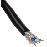Alpha Wire 2 Pair Foil and Braid Multipair Industrial Cable 0.456 mm²(CE, CSA, UL) Black 30m Alpha Essentials Series