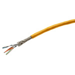 Harting Shielded Cat6a Cable 20m, Flame Retardant, Yellow