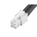 Molex 4 Way Male Mini-Fit Jr. to 4 Way Male Mini-Fit Jr. Wire to Board Cable, 300mm