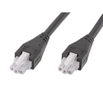 Molex 3 Way Female Mini-Fit Jr. to 3 Way Female Mini-Fit Jr. Wire to Board Cable, 500mm