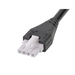 Molex 4 Way Female Mini-Fit Jr. Unterminated Wire to Board Cable, 1m