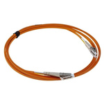 RS PRO OM2 Multi Mode Fibre Optic Cable LC to LC 50/125μm 3m