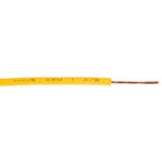RS PRO Yellow FLEXIBLE BK Tri-rated Cable, 1 mm² CSA, 1 kV, 100m