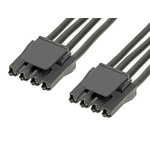 Molex 4 Way Female Super Sabre to 4 Way Female Super Sabre Wire to Board Cable, 300mm