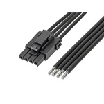 Molex 4 Way Female Ultra-Fit Unterminated Wire to Board Cable, 600mm