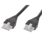 Molex 5 Way Female Mini-Fit Jr. to 5 Way Female Mini-Fit Jr. Wire to Board Cable, 2m