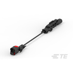 TE Connectivity 1 Way Male to 2 Way Male F Type Cable assembly, 5m