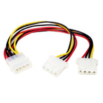 StarTech.com 4 Way Male LP4 to 4 Way Female LP4 Wire to Board Cable, 165.1mm