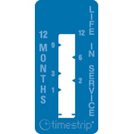 Timestrip Non-Reversible Time Indicator Label, 19 x 40 mm, 12 Months