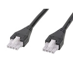 Molex 4 Way Female Mini-Fit Jr. to 4 Way Female Mini-Fit Jr. Wire to Board Cable, 2m