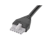 Molex 6 Way Female Mini-Fit Jr. Unterminated Wire to Board Cable, 2m