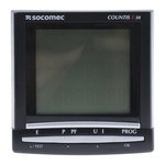 Socomec Countis E50 3 Phase LCD Digital Power Meter with Pulse Output, 92mm Cutout Height