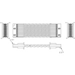 Samtec 10 Way Female Tiger Eye SFSD to 20 Way Female Tiger Eye SFSD Wire to Board Cable, 250mm