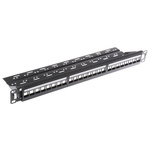 RS PRO Cat6 24 Port RJ45 RJ Patch Panel UTP 1U Black