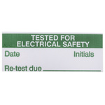 RS PRO Adhesive Pre-Printed Adhesive Label-Tested For Electrical Safety-. Quantity: 140