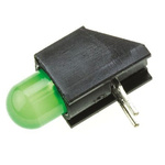 Dialight 550-2207F, Green Right Angle PCB LED Indicator 5mm (T-1 3/4), Through Hole