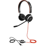 Jabra Evolve 40 UC Stereo Black Wired USB A, Jack Plug On Ear Headset