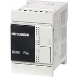 Mitsubishi FX3S Series PLC CPU for Use with FX3 Series, Transistor (Source) Output, 6 (Sink/Source)-Input, Sink, Source