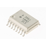 Broadcom, HCPL-316J-000E BiCMOS/DMOS Output Optocoupler, Surface Mount, 16-Pin SOIC