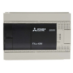Mitsubishi FX3G Series Logic Module, 12 → 24 V dc Supply, Transistor Output, 24-Input, Sink, Source Input