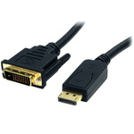 Startech DisplayPort to DVI Adapter, 1.8m Length - 1920 x 1200 Maximum Resolution