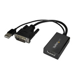 Startech DVI-D to DisplayPort Adapter, 254mm Length - 1920 x 1200 Maximum Resolution