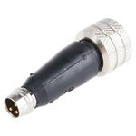 Brad 3 Pole M8 Plug to 5 Pole M12 Socket Adapter