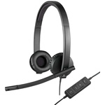 Logitech H570e Black Wired USB A On Ear Headset