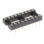 Winslow 2.54mm Pitch Vertical 18 Way, Through Hole Turned Pin Open Frame IC Dip Socket, 5A