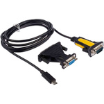 RS PRO USB 2.0 USB C Male to DB-9 Male Converter Cable