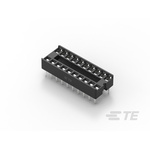 TE Connectivity 2.54mm Pitch Straight 20 Way, Through Hole Ladder IC Dip Socket, 1A