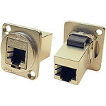 RS PRO Cat5e RJ45 Feedthrough Connector, 1 Port, Shielded