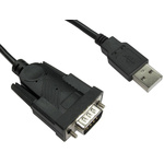 RS PRO USB A Male to DB-9 Male Adapter