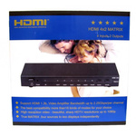 4 Port 4 Input 4 Output HDMI Matrix Switch 1080