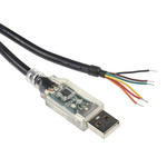 FTDI Chip RS232 USB A Male to Cable End Converter Cable